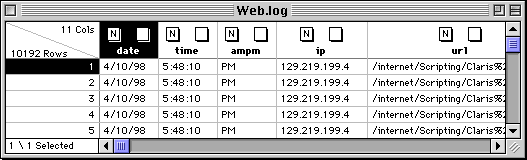 JMP IN can read FMP Web log flawlessly