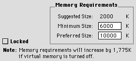 Allocate more memory to JMP IN