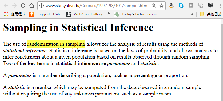 Random sampling and randomization