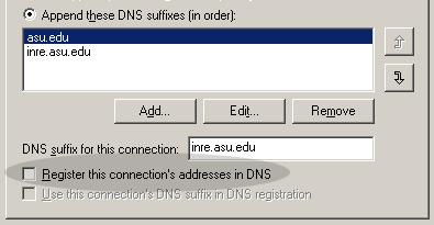 register to DNS server